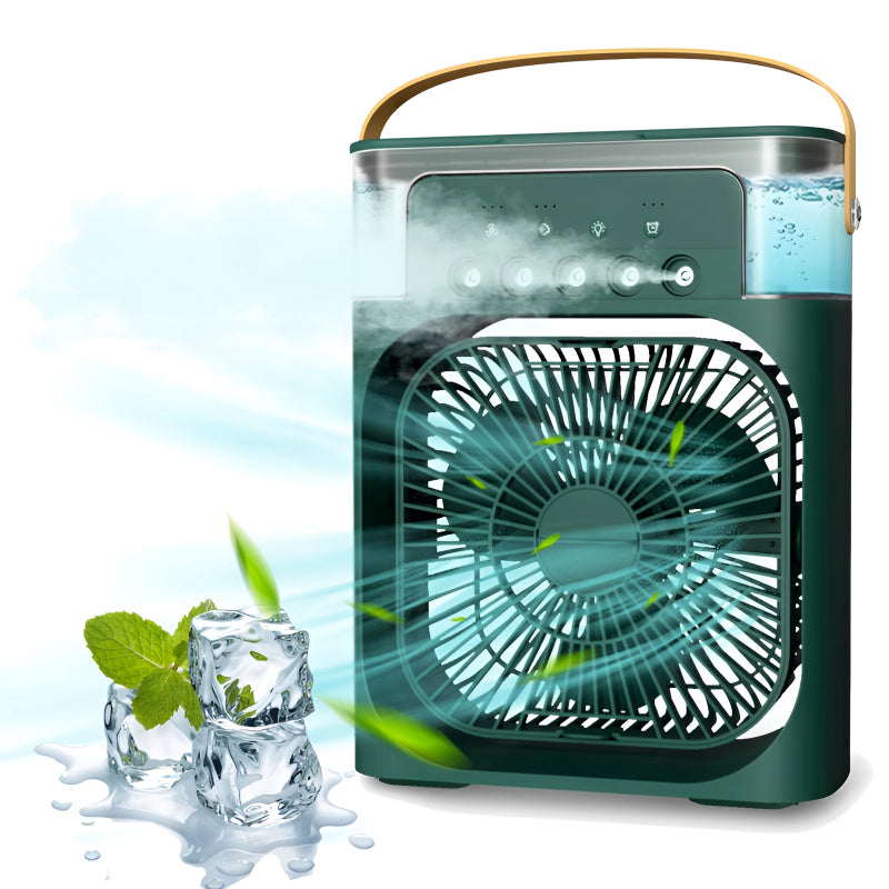 4-In-1 Multi-Functional Portable Air Humidifier Cooling USB Fan With 7-Color