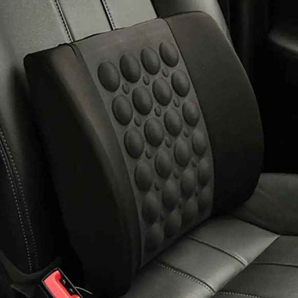 Car Seat Back Support Massage Cushion(black Color)